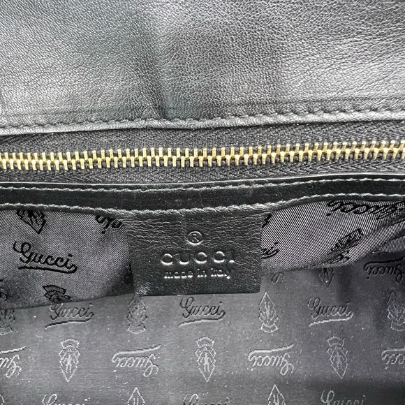 Gucci Black Coated Canvas and Leather Large Queen Satchel - Picture 5 of 16